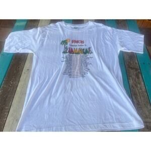 Vintage Mens XL. Graphic Patois Language Spoken In Jamaica Tee. Mens T-Shirt